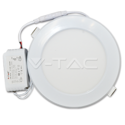LED Пластик Панел Кръг 12W 3000K Ф170мм
