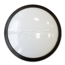 LED Кръгло Тяло Външен Монтаж Черно Тяло 12W IP66 4500K