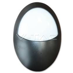 LED Полуовално Тяло Външен Монтаж Черно Тяло 12W IP66 4500K