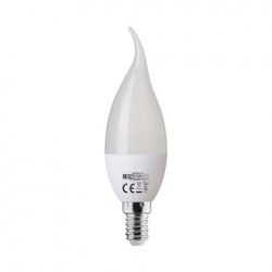 LED крушка Е14 4W 3000К 250Lm 175-250V свещ пламък CA37