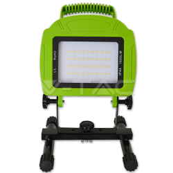20W LED Презаредим Прожектор V-TAC SLIM Зелено Тяло 4000K