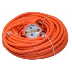 Удължител 3х1.5 15 м. с щепсел и контакт