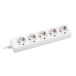 Разклонител 5 гнезда 3м с детска защита и кабел 3X1.5mm