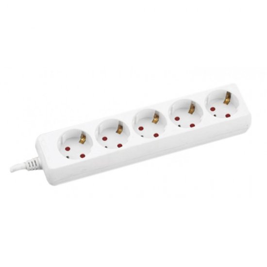 Разклонител 5 гнезда 3м с детска защита и кабел 3X1.5mm