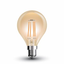 LED Крушка 4W Filament Amber E14 P45 2200K