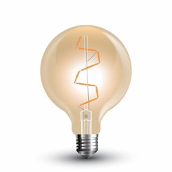 LED Крушка 4W Filament Amber E27 G95 2200K