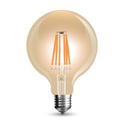 LED Крушка 6W Filament E27 G95 2700K Димируема