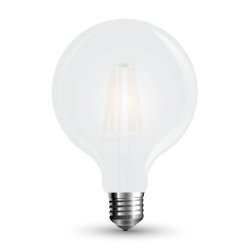 LED Крушка 7W Filament E27 G95 2700K Мат Димируема