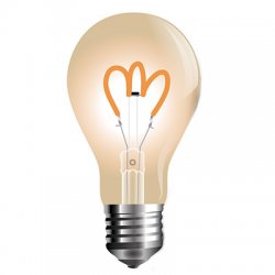 LED Крушка 3W Filament E27 A60 2200K Златно Стъкло