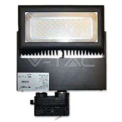 LED Прожектор Релсов Монтаж 48W 5000K Черен Корпус