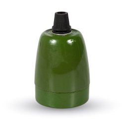 Фасонка VT-799 Е27 порцеланова висяща зелена max 60W