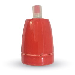 Фасонка VT-799 Е27 порцеланова висяща червена max 60W