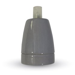 Фасонка VT-799 Е27 порцеланова висяща сива max 60W