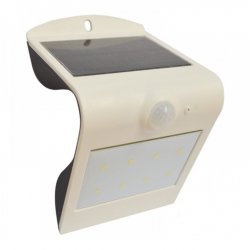 LED Соларен Аплик със сензор 1.5W 4000K+4000K