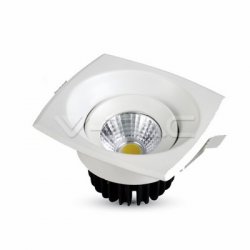8W LED Луна COB Квадрат 3000К Бяло Тяло