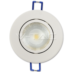 5W LED Луна COB Кръгла 3000К Бяло Тяло