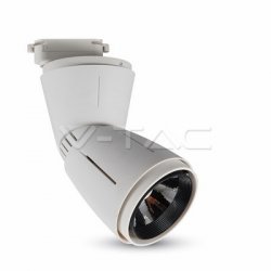 45W LED Прожектор Релсов Монтаж Бяло Тяло 3000K
