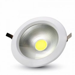 10W LED Луна COB Кръгла 3000К Бялa 120Lm/W