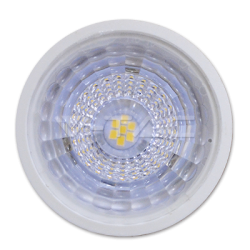LED Крушка 7W GU10 Пластик С Лупа 110° 3000K