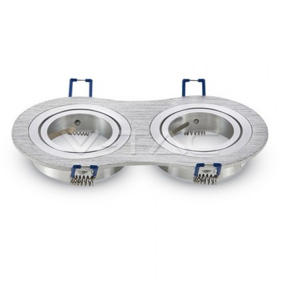 Луна 2хGU10 Кръгла Подвижна Бяла