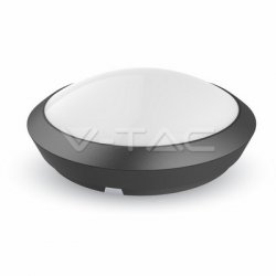LED Кръгло Тяло Външен Монтаж Със Сензор 12W Microwave Черно Тяло IP66 4500K