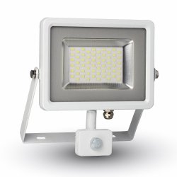 30W LED Прожектор Сензор SMD Бяло Тяло 3000K