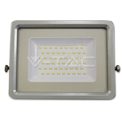 50W LED Прожектор SMD Черно/Сиво Тяло 3000K