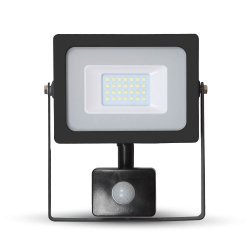20W LED Прожектор Със Сензор SMD Черно Тяло 3000K