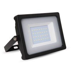 30W LED Прожектор SMD Черно Тяло 3000K