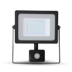 30W LED Прожектор Сензор SMD Черно Тяло 3000K