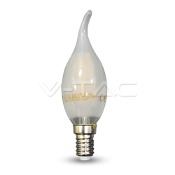 LED Крушка 4W Filament E14 Свещ Пламък Мат 2700K