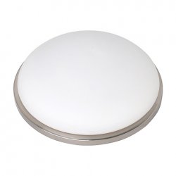 Плафон max 60W 2хE27 мат хром Ф28.5см