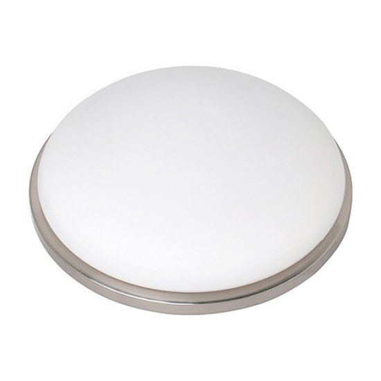 Плафон max 60W 2хE27 мат хром Ф28.5см