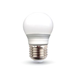 LED Крушка 3W E27 Сфера Термо Пластик 3000K