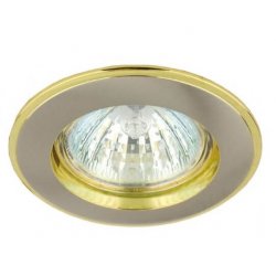 LED луна стационарна мат никел и злато