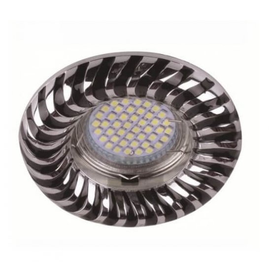 LED луна стационарна черно и хром