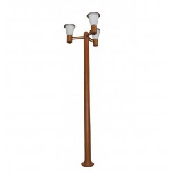 LED парково осветително тяло MEDINA 56 WOOD 3хЕ27 2300 мм IP54