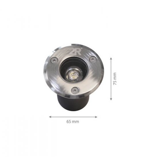 LED Луна подова Caro M01 IP65 1W 4000К 100Lm DC12V кръгла