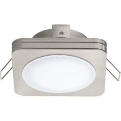 LED Луна влагозащитена сатен никел PINEDA 82х82 IP44