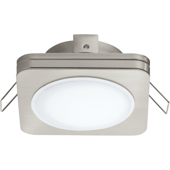 LED Луна влагозащитена сатен никел PINEDA 82х82 IP44