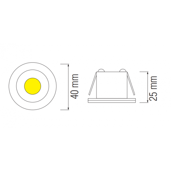 LED Луна тип "звездно небе" 3W 220V 4200K мат хром 260Lm
