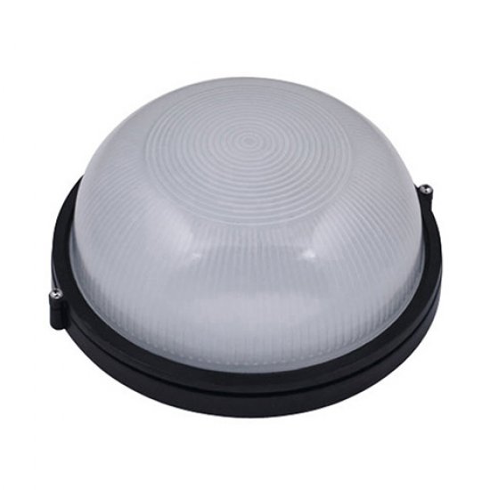 Влагозащитено тяло метално черно IP54 E27 60W