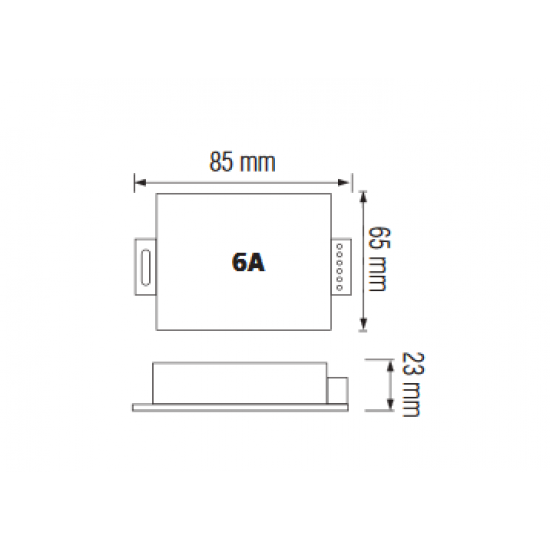 Контролер RGB 216-432W 6A IP20