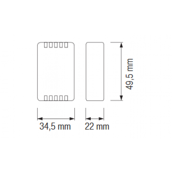 Контролер RGB 72W 2A IP20