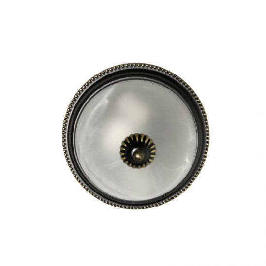 Плафон 806D 2xE27 IP20 ф32см кафяв