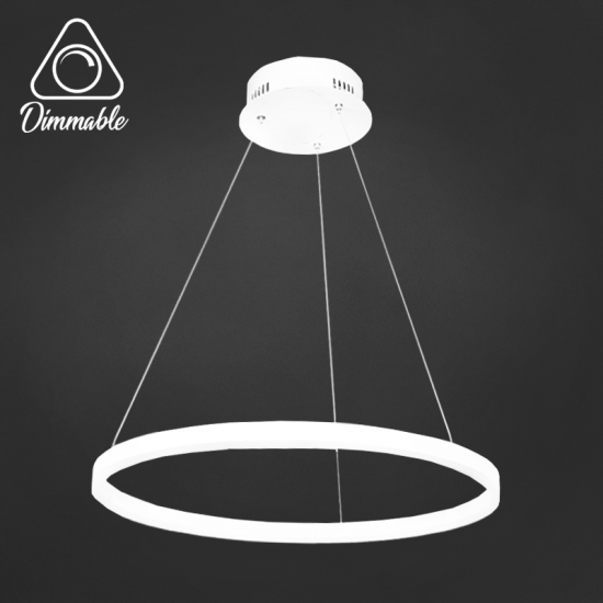 LED полилей 1010/1 63W 3-white димируем с дистанционно управление бял
