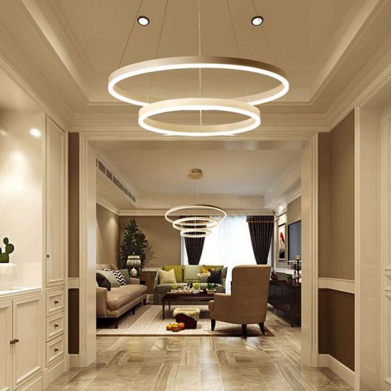 LED полилей 1010/2 110W 3-white димируем с дистанционно управление бял