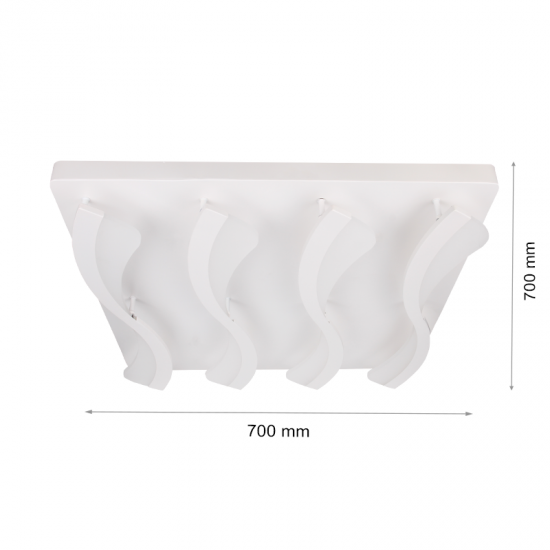 LED полилей 6002/4 50W 3-white димируем с дистанционно управление бял