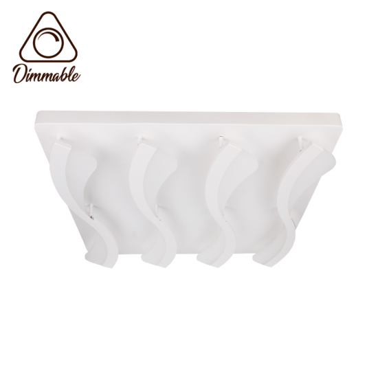 LED полилей 6002/4 50W 3-white димируем с дистанционно управление бял