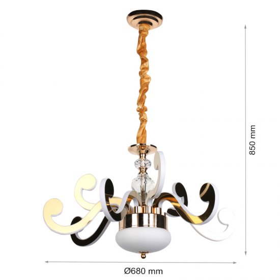 LED полилей 630/1910 320W 3-white хром